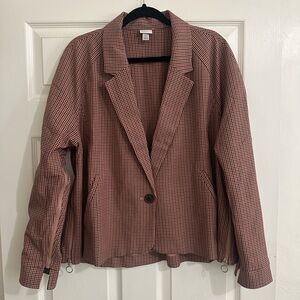 Women's Checkered Blazer Jacket